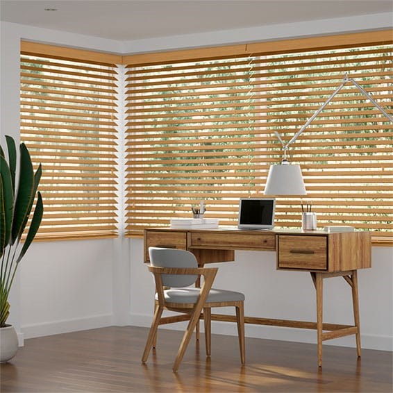 Metropolitan Golden Oak Wooden Blind - 50mm Slat