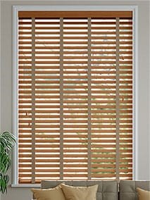 Metropolitan Honeyed Oak & Stone Wooden Blind thumbnail image