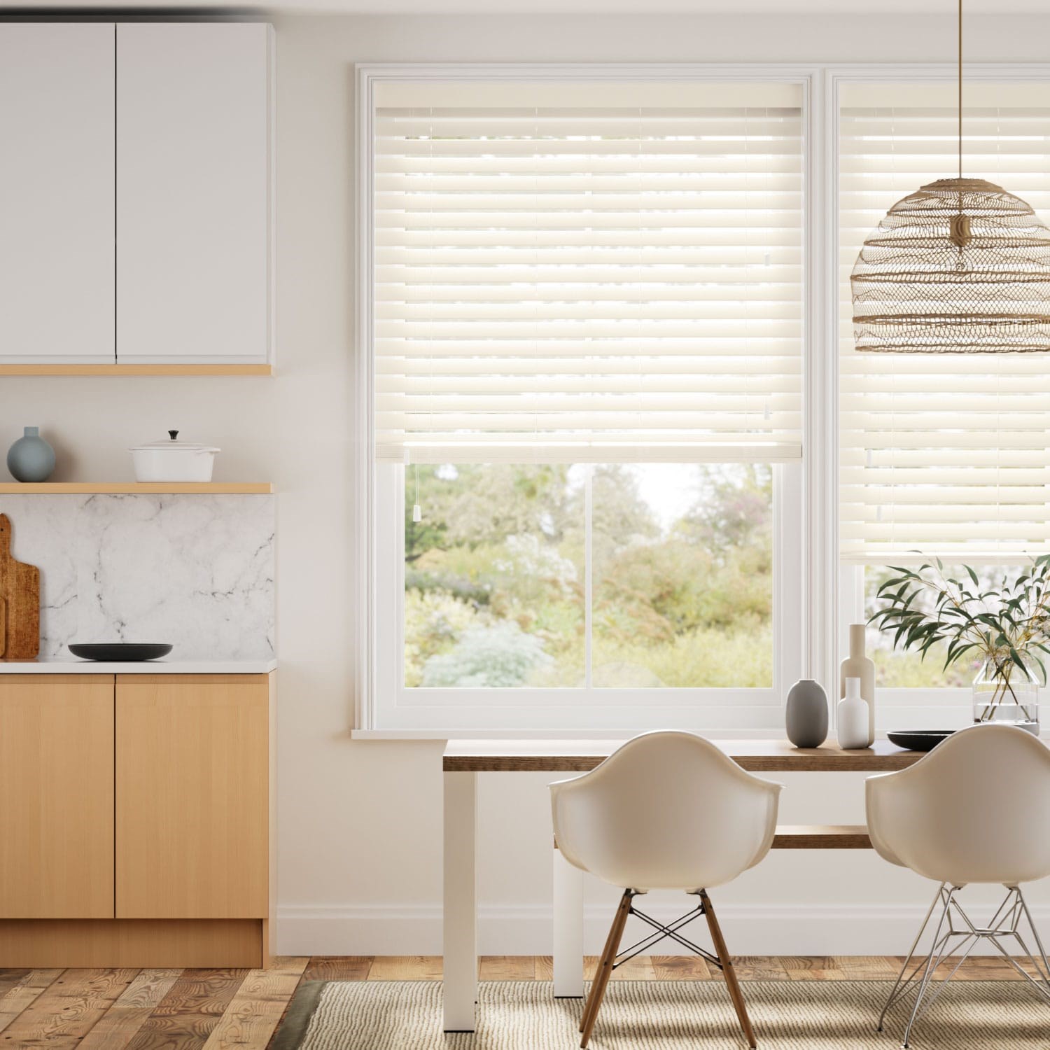 Metropolitan Vanilla Wooden Blind - 50mm Slat