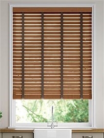 Metropolitan Warm Oak & Espresso Wooden Blind thumbnail image