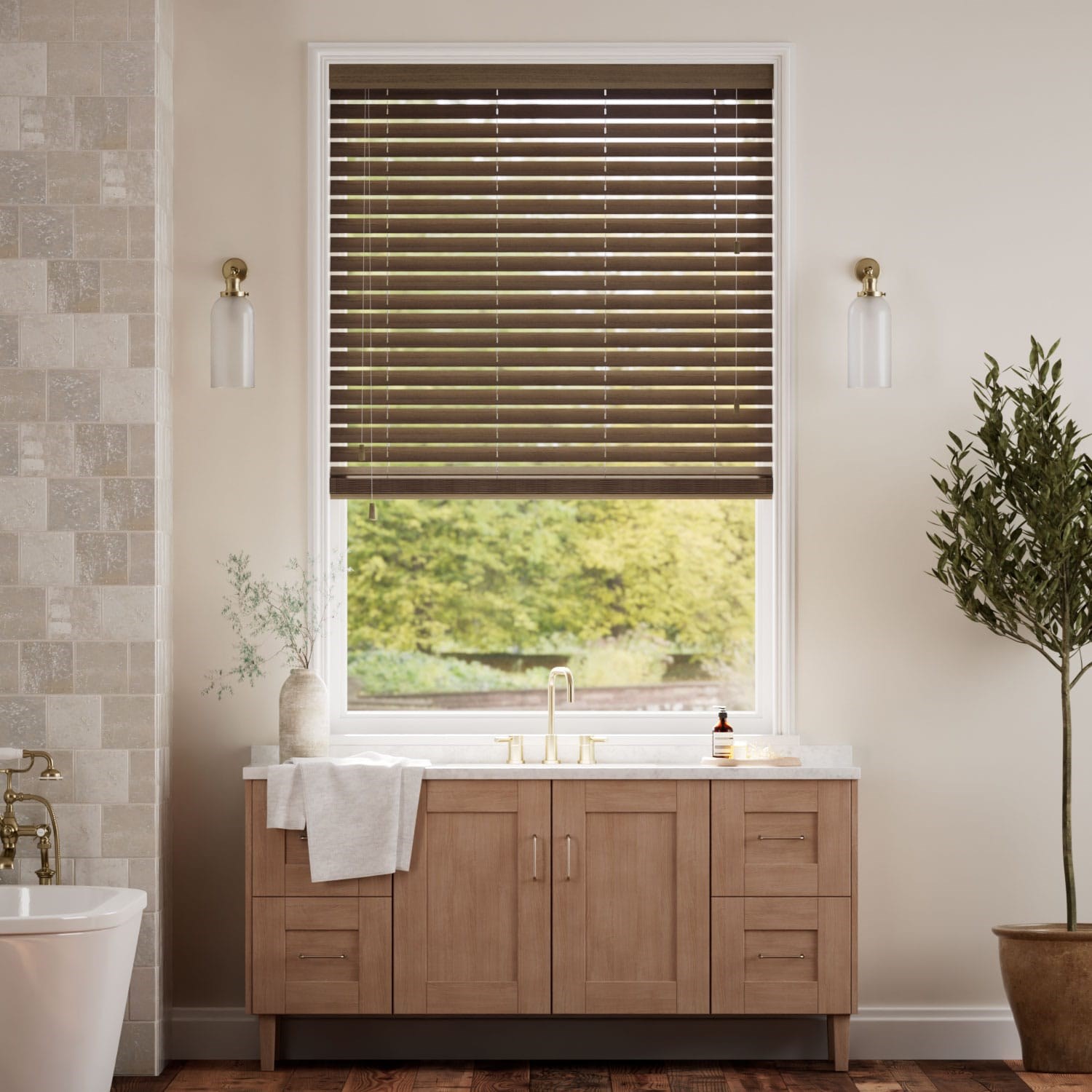 Metropolitan Wenge Wooden Blind - 50mm Slat