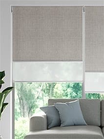 Double Roller Moda Ash Grey Double Roller Blind thumbnail image