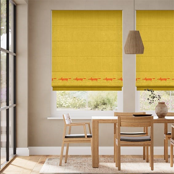 Mr Fox Border Sunshine Roman Blind