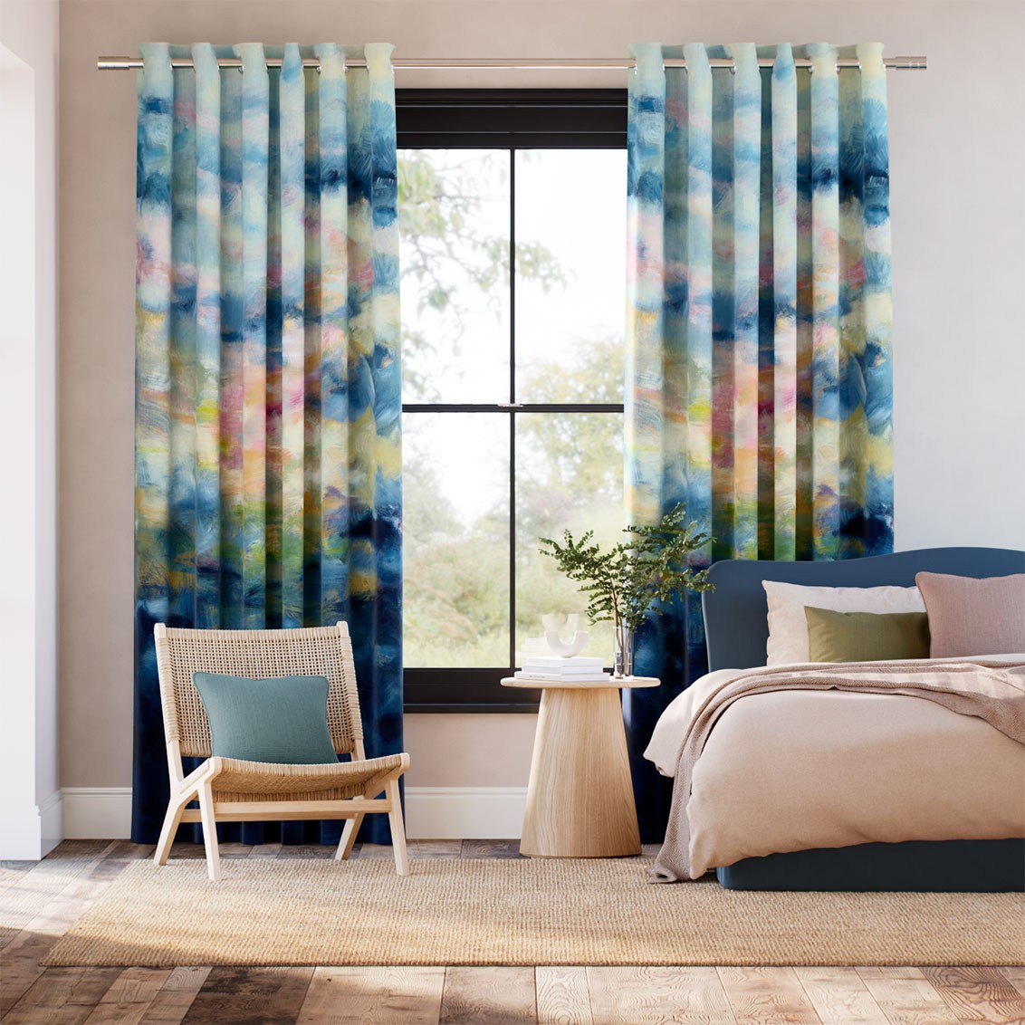Nairobi Sky Blue Curtains