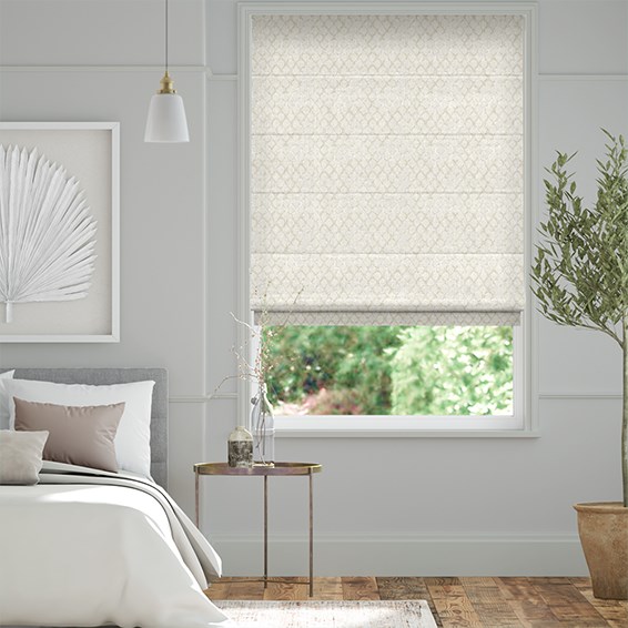 Niko Antique Pearl Roman Blind