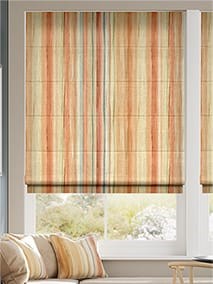 Oasis Stripe Terracotta Roman Blind thumbnail image