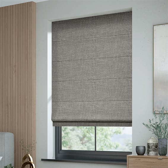 Palazzo Chenille Grey Roman Blind | Blinds Online™