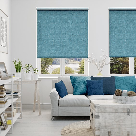 Choices Paleo Linen Delft Blue  Roller Blind