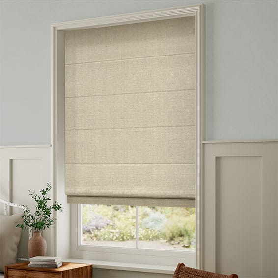 Paleo Linen Sandstone Roman Blind | Blinds Online™