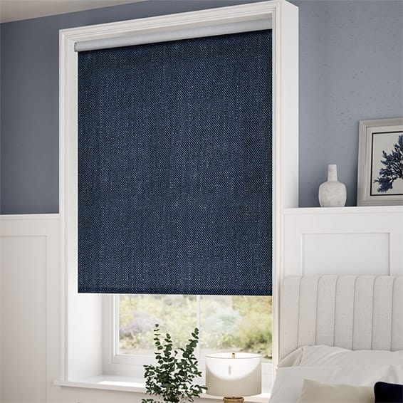 Choices Paleo Linen Vintage Indigo Roller Blind | Blinds Online™