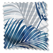 Palm Leaf Blue Curtains swatch image