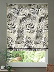 Palm Leaf Natural Grey Roman Blind thumbnail image