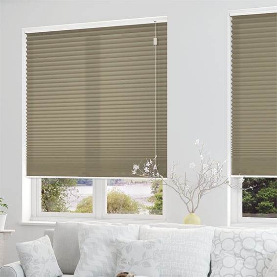 Thermal HoneyLight Earth Pleated Blind | Blinds Online™