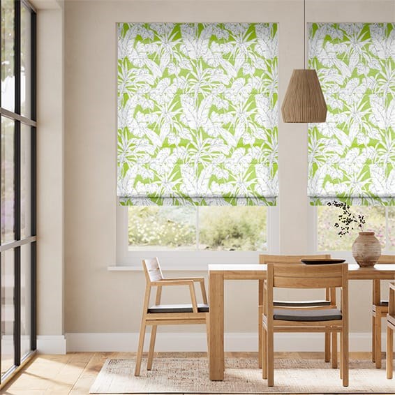 Parlour Palm Kiwi Roman Blind