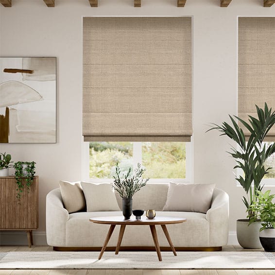 Penelope Light Gold Roman Blind