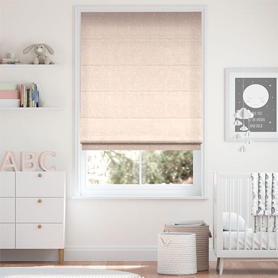 Polka Blush Roman Blind