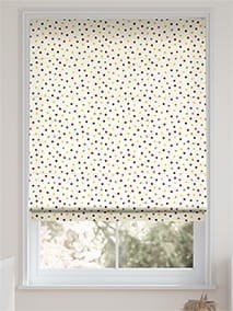 Polka Dot Purple Roman Blind thumbnail image