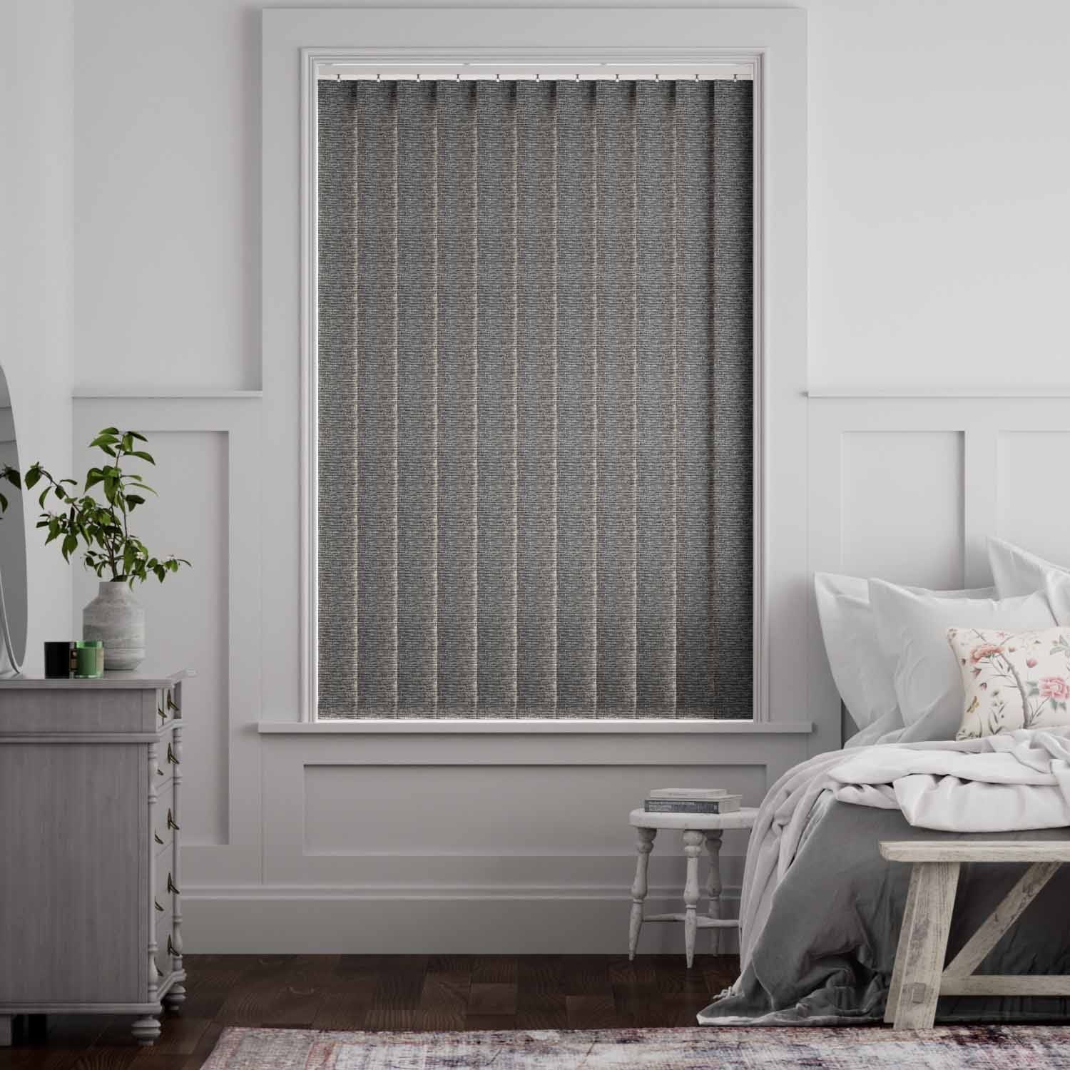 Oasis Blockout Steel Vertical Blind - 127mm Slat