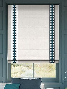 Quintessence Linen & Ascott Teal Roman Blind thumbnail image