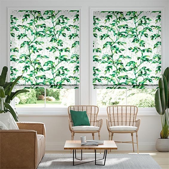 Rainforest Moss Roman Blind