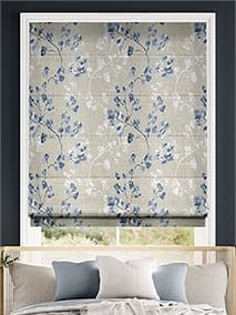 Renaissance Faux Silk Blueberry Roman Blind thumbnail image