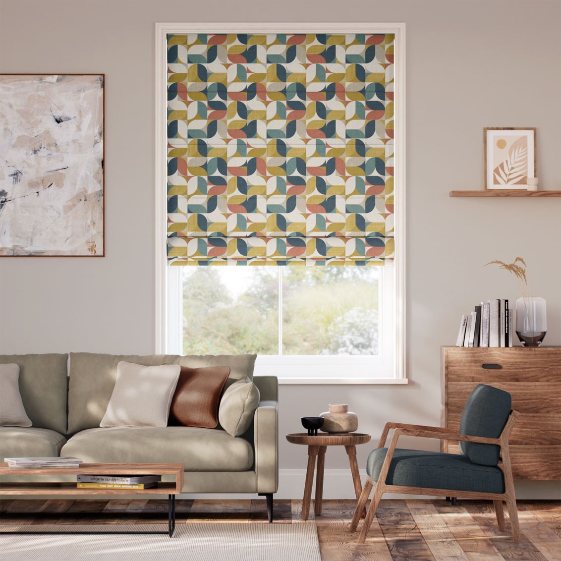 Reno Twister Roman Blind