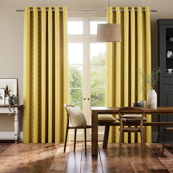 Rhythm Chartreuse Curtains