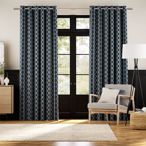 Rhythm Indigo Curtains