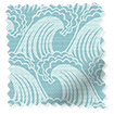 Ride The Wave Aqua Roman Blind sample image