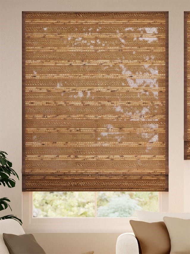 Rosario Chestnut & Demerara Roman Blind thumbnail image