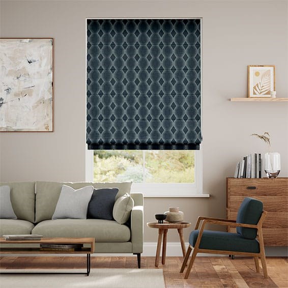 Rhythm Indigo Roman Blind