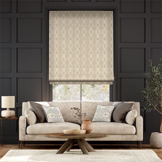 Rhythm Putty Roman Blind