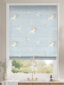 Sea Aves Soft Blue Roman Blind thumbnail image