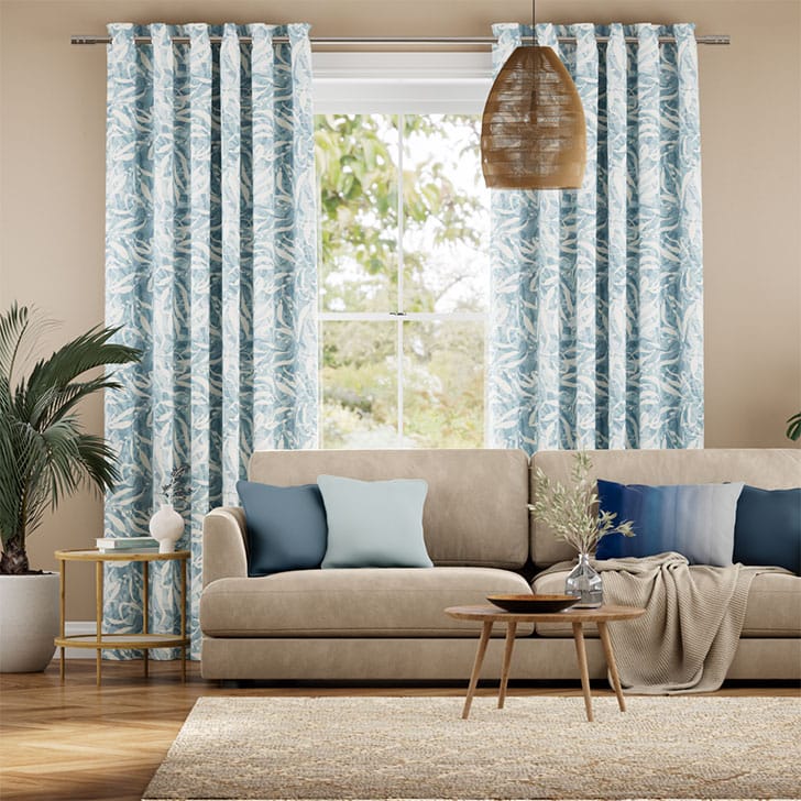 Sea Kelp Blue Curtains thumbnail image