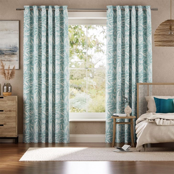 Sea Kelp Teal Curtains thumbnail image