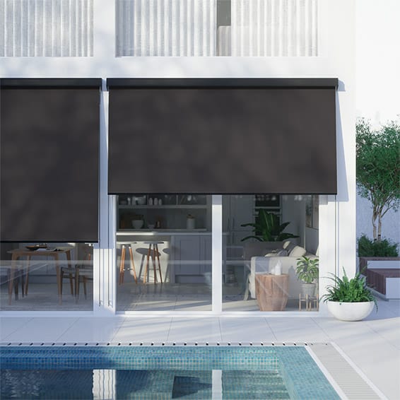 Shade IT Pepper Black and Grey Automatic Awning | Blinds Online™