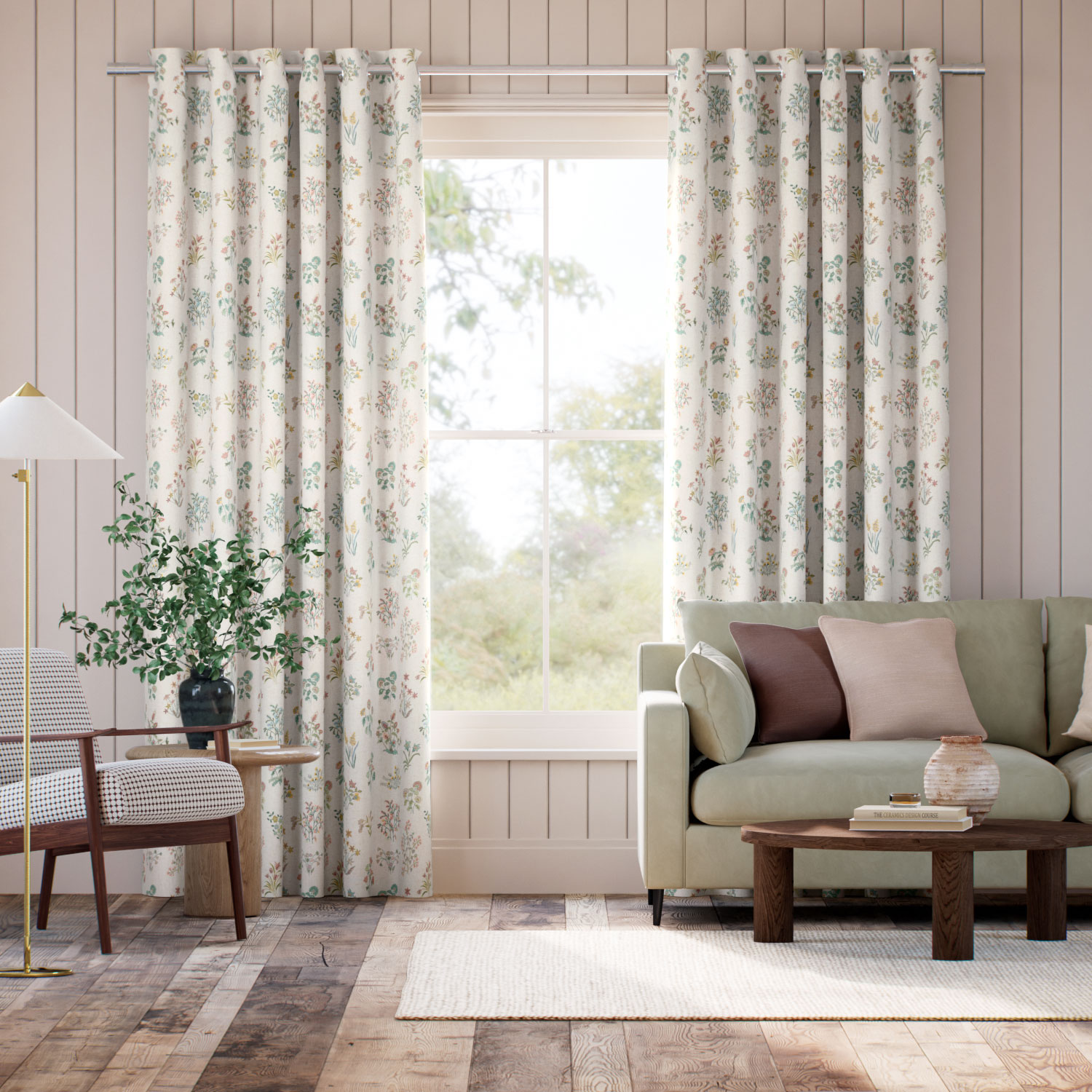 Shepherdly Meadow Birch Curtains