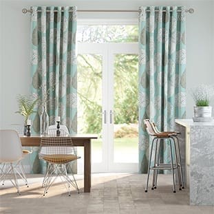 Silhouette Aqua  Curtains thumbnail image