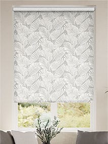 Silhouette Leaves Ash Grey Roller Blind thumbnail image