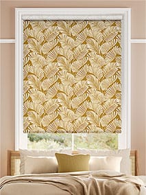 Silhouette Leaves Ochre Roller Blind thumbnail image