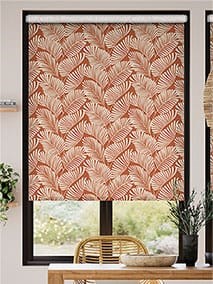 Silhouette Leaves Terracotta Roller Blind thumbnail image