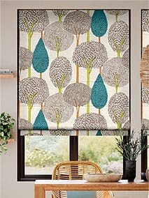 Silhouette Peacock Roman Blind thumbnail image