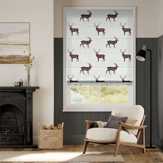 Deer Moonstone Roman Blind