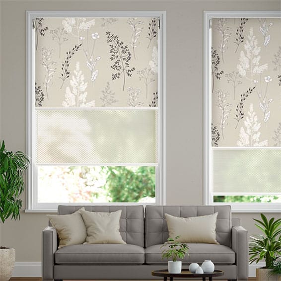 Double Roller Summer Meadow Stone Blind | Blinds Online™