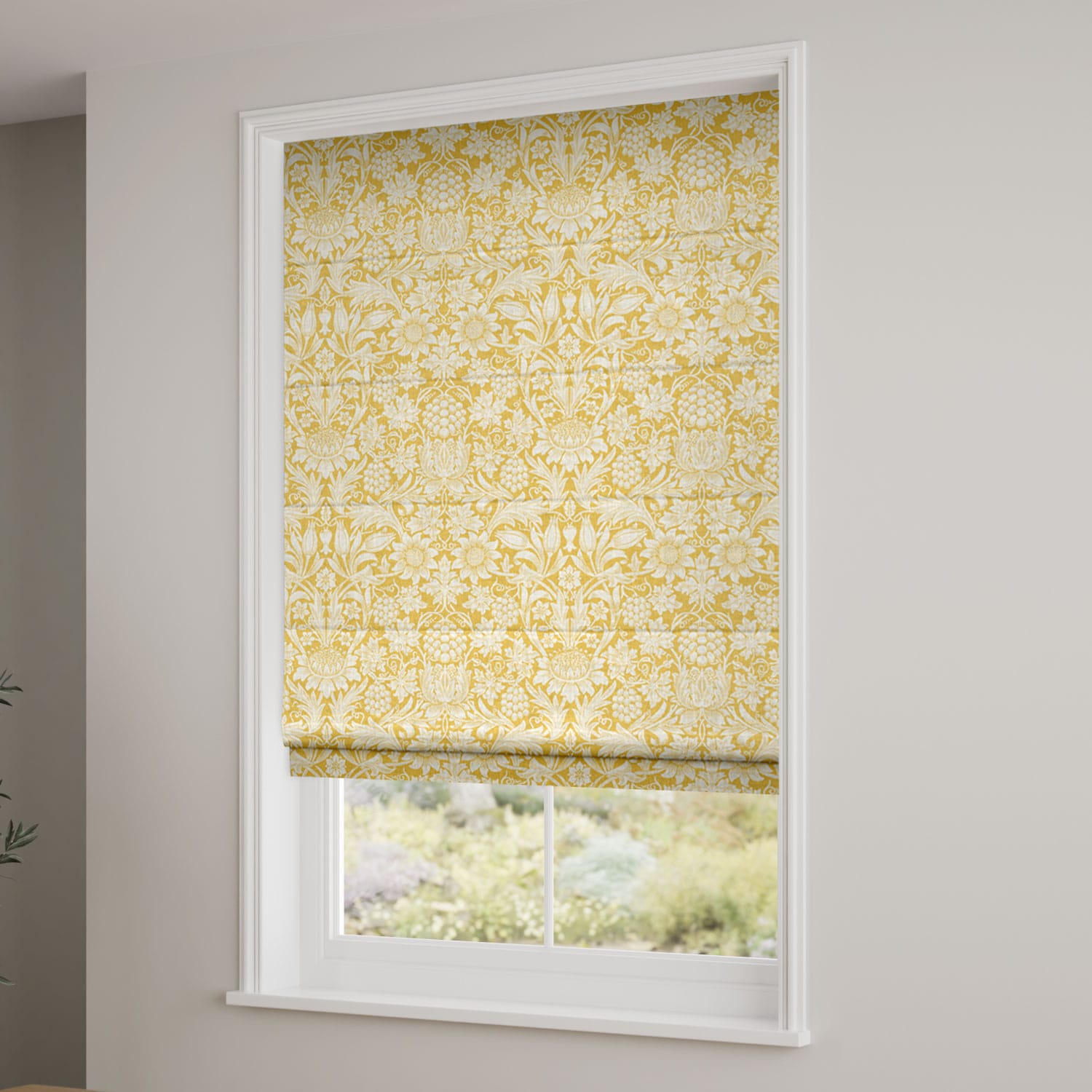 William Morris Sunflower Honey Roman Blind | Blinds Online™