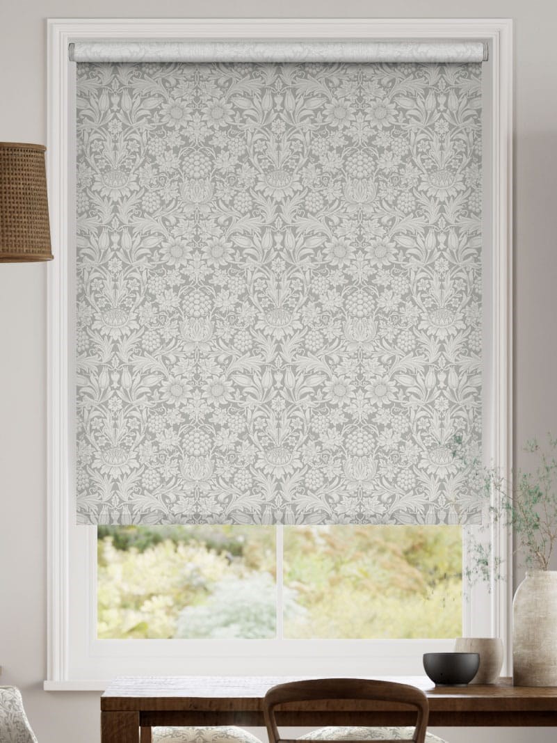 William Morris Sunflower Silver Grey Roller Blind thumbnail image