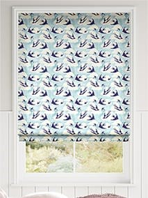 Blue Swallows Multi Roman Blind thumbnail image