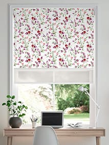 Double Roller Sweet Pea Pink Double Roller Blind thumbnail image