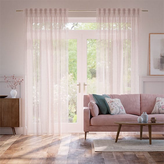 Thea Rose Quartz Curtains