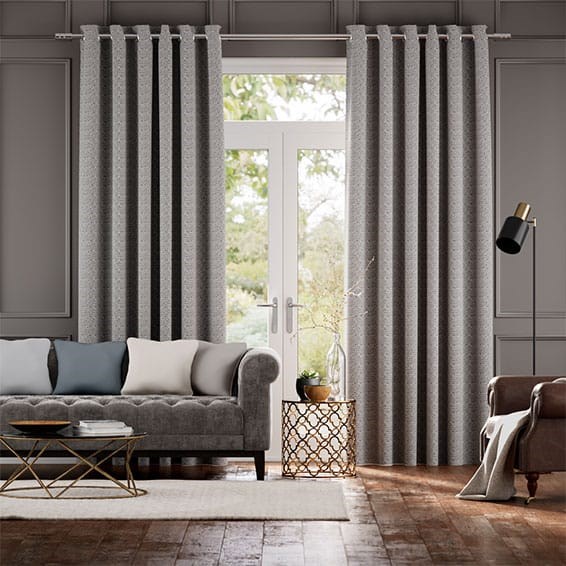 Theone Black & Silver Curtains